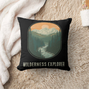 Personalised Wilderness Explorer Mountain  Cushion