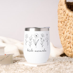 Personalised Wildflower Bride Wedding