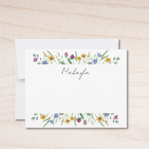 Personalised Wildflower Card