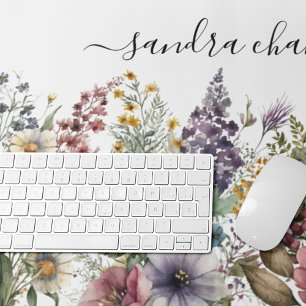 Personalised Wildflower Desk Mat