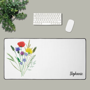 Personalised Wildflower Desk Mat