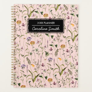 Personalised Wildflower Garden Floral Pattern Planner