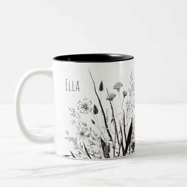 Personalised Wildflower Mug with Scripture (Left)