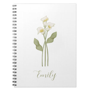 Personalised Wildflower Name Notebook