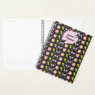 Personalised Wildflower Pattern Spiral Notebook Pl Planner