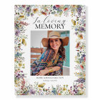 Personalised Wildflower Photo Memorial Welcome