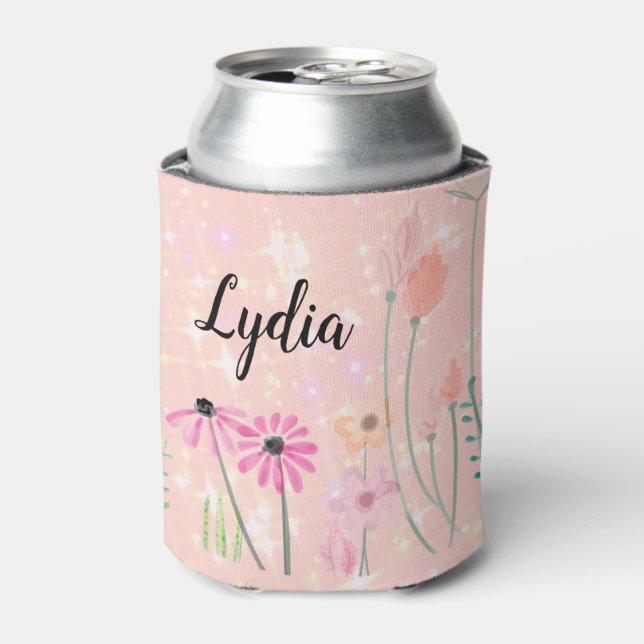 Personalised Wildflowers Can Cooler (Can Front)