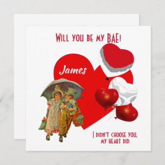 Personalised Will You Be My BAE Girl Boy Balloons