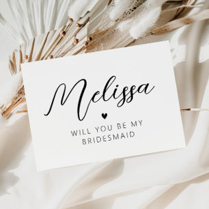 personalised will you be my bridesmaid card
