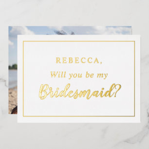Personalised Will you be my bridesmaid Photo