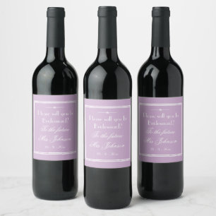 Personalised Will You Be My Bridesmaid Wine Labels
