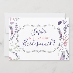 Personalised Will you be? Wedding Card