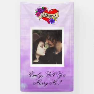 Personalised Will  You Marry Me   Banner