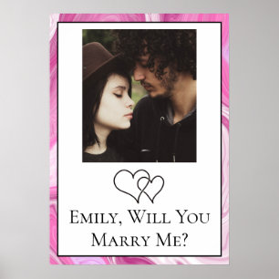 Personalised Will  You Marry Me    Poster