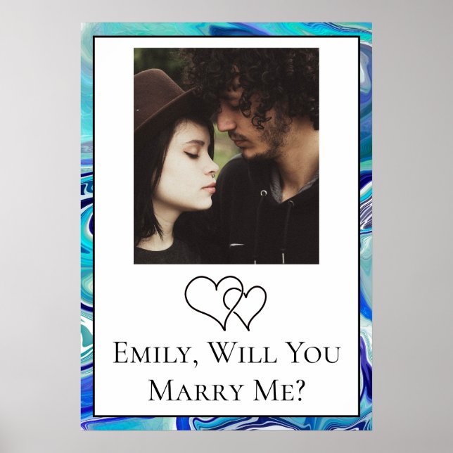 Personalised Will  You Marry Me    Poster (Front)
