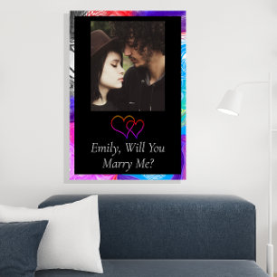 Personalised Will You Marry Me Poster