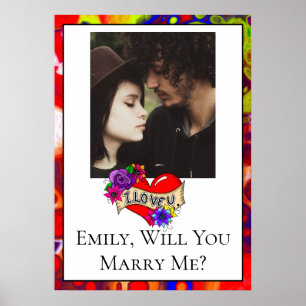 Personalised Will  You Marry Me  Poster
