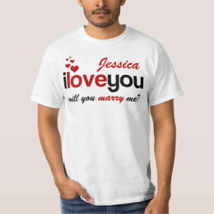 Personalised Will You Marry Me Shirt