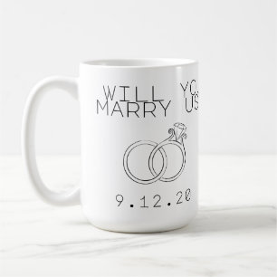 Personalised Will you Marry Us? Coffee Mug