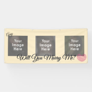 Personalised Will You Mary Me? Banner
