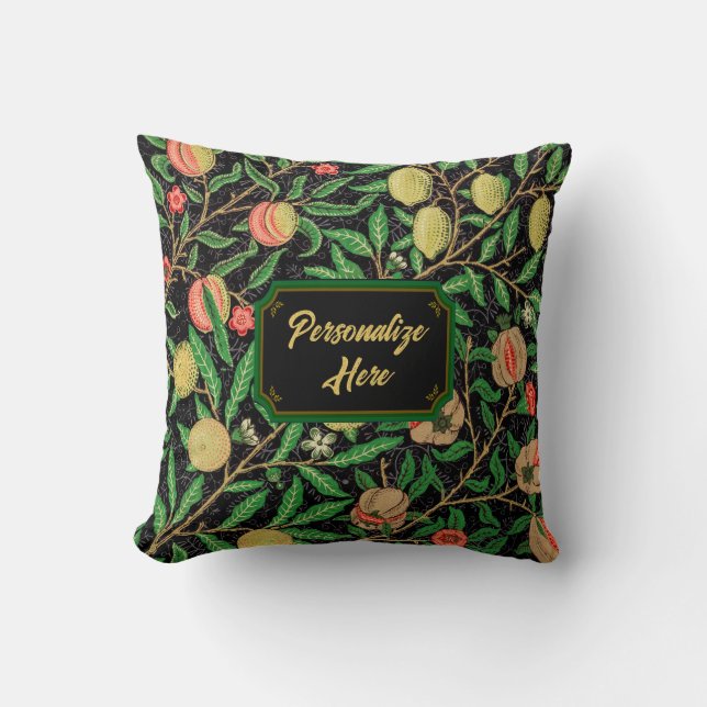 Personalised William Morris Classic Cushion (Front)