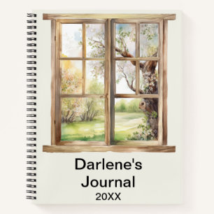 Personalised Window Scene Notebook