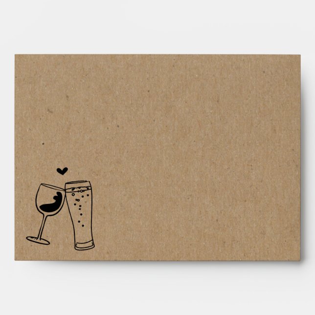 Personalised Wine & Brews Toast Brewery Envelope (Front)