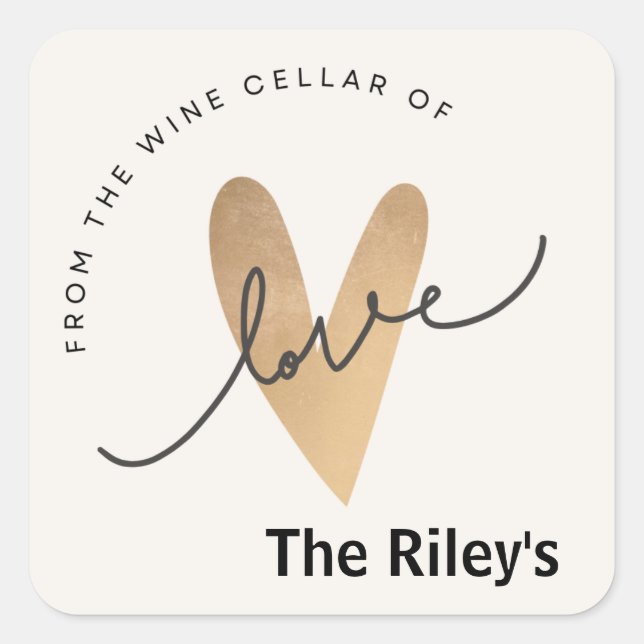 Personalised Wine Cellar Stickers  (Front)