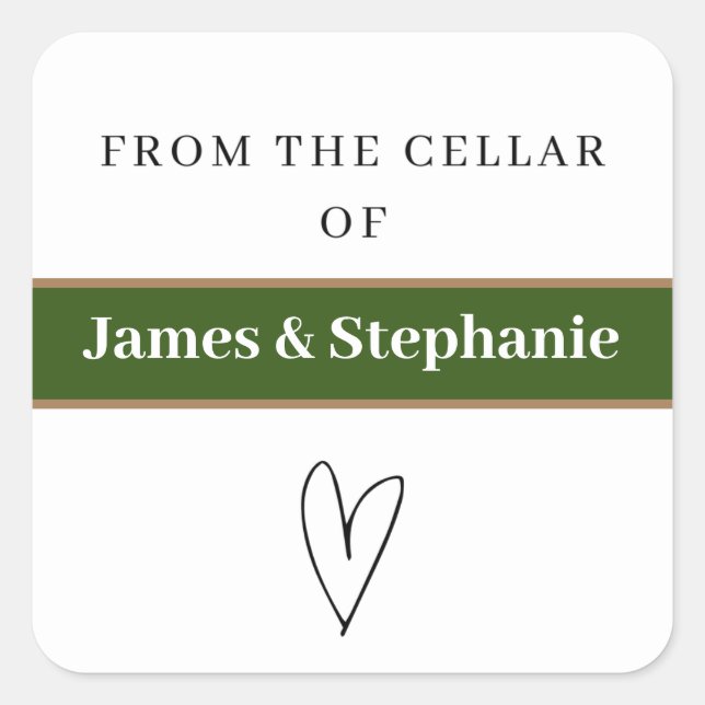 Personalised Wine Cellar Stickers  (Front)