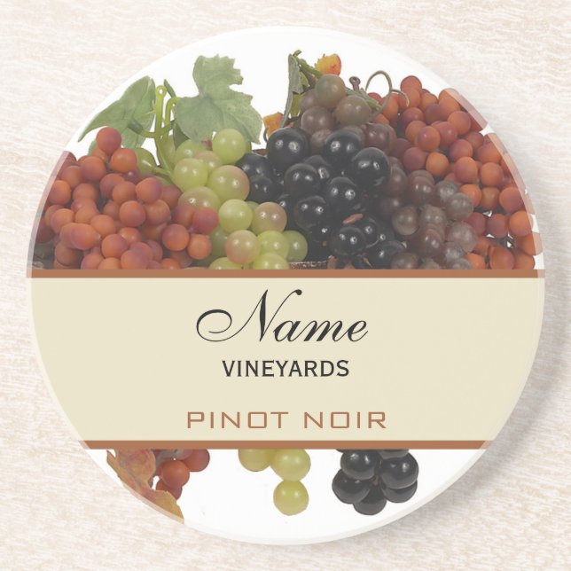 Personalised Wine coasters (Front)