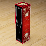 Personalised Wine Gift Box<br><div class="desc">This gift box is elegant in every way! Personalise the front with tags for who the gift is from and who it is too. There is even room to add a message in the centre! Both sides are adorned with elegant wine glasses while the back has a design that matches...</div>
