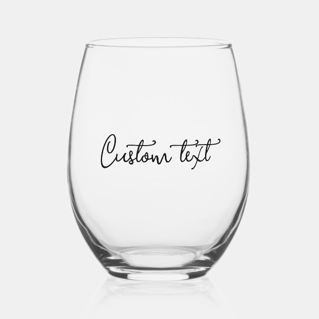 Personalised wine glasses (Front)