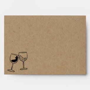 Personalised Wine Tasting Wine Toast Envelope
