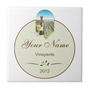 Personalised Wine Tile Trivet