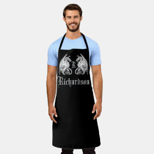 Personalised Winged Dragons Apron