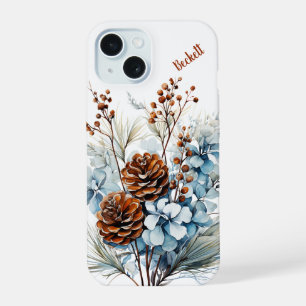 Personalised Winter Floral Phone Case