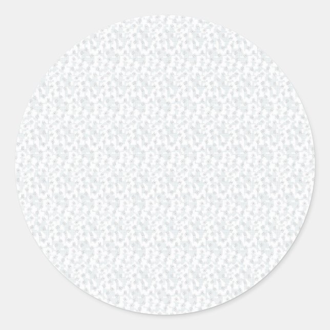 Personalised Winter Geometric Pattern Classic Round Sticker (Front)
