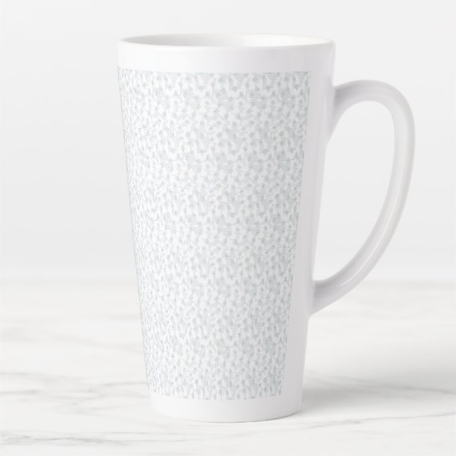 Personalised Winter Geometric Pattern Latte Mug (Right)
