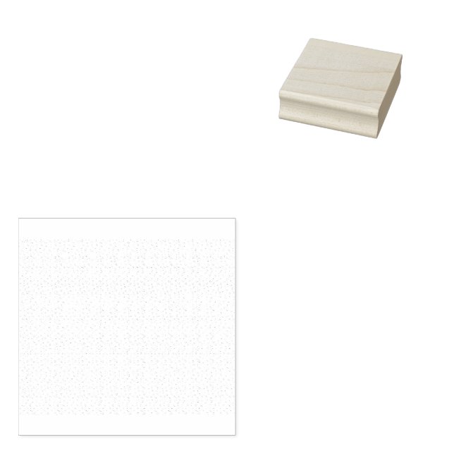 Personalised Winter Geometric Pattern Rubber Stamp (Stamped)