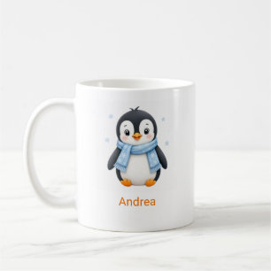 Personalised Winter Kids Photo Mug with Name