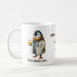Personalised Winter Penguin “Best Doctor Ever” Coffee Mug