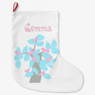 Personalised winter tree Christmas Stocking