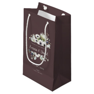 Personalised Winter Wedding Idea Thank You Small Gift Bag