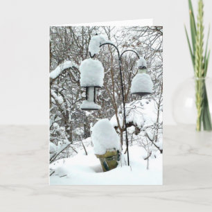 Personalised Wisconsin Wintry Snow Christmas Card