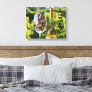Personalised wishing you the best in 20XX Canvas Print