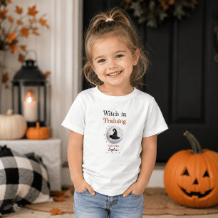 Personalised Witch in Training – Halloween Toddler T-Shirt