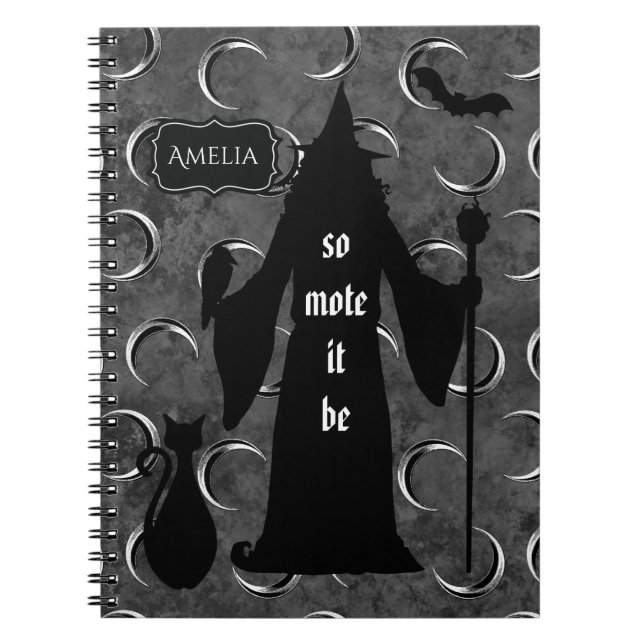 Personalised Witch Notebook Journal (Front)