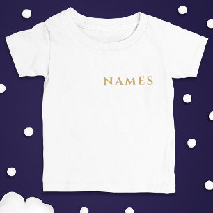 Personalised With Last Name or Nickname on Them Baby T-Shirt