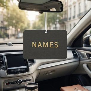 Personalised With Last Name or Nickname on Them Car Air Freshener