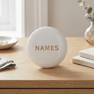 Personalised With Last Name or Nickname on Them Ceramic Knob